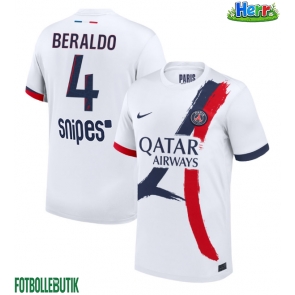 Paris Saint-Germain Lucas Beraldo #4 Bortatröja 2025-26 Kortärmad